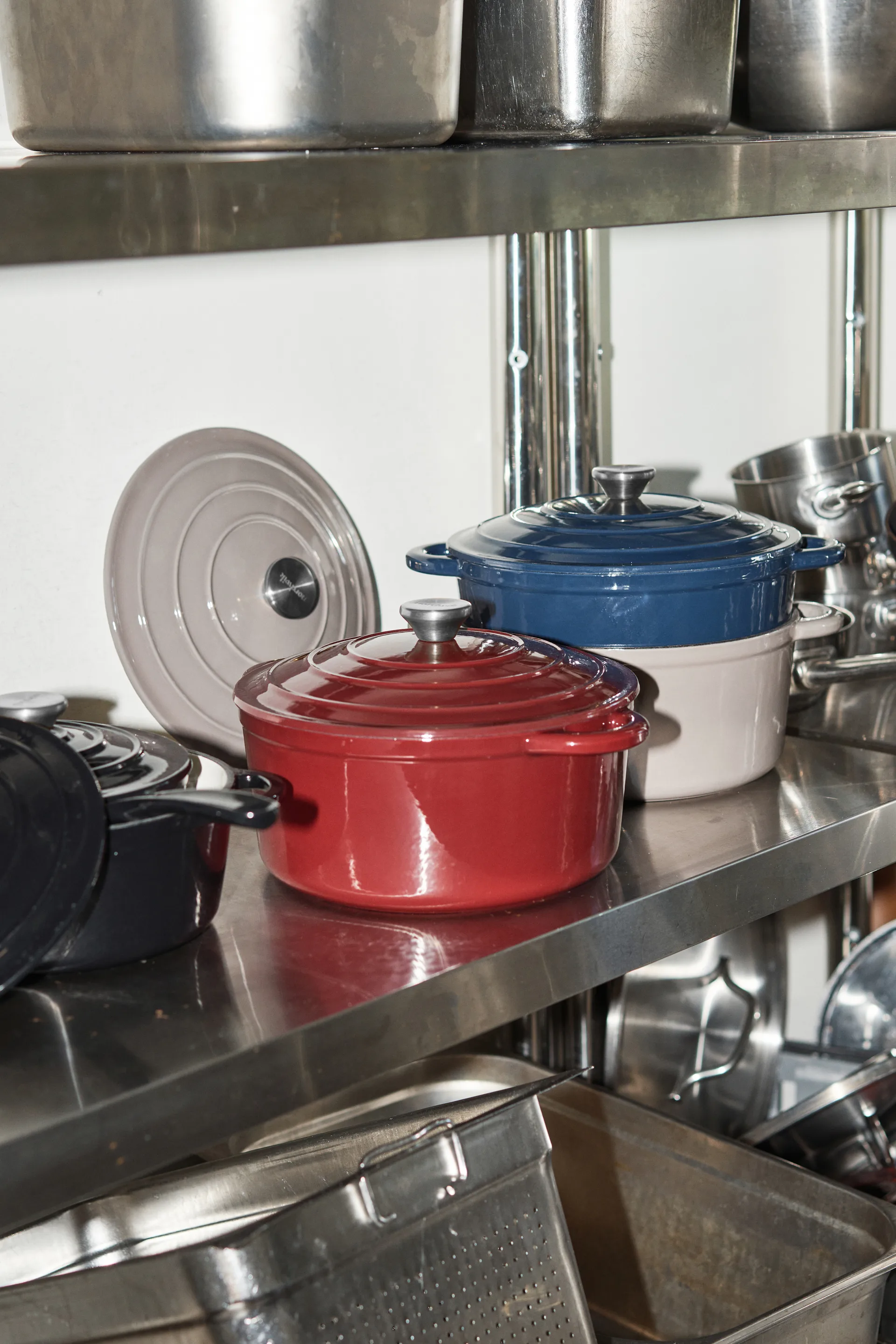 Nordwik gietijzeren pan rond 5 l, Burgundy Nordwik