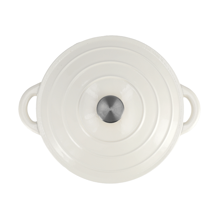 Nordwik gietijzeren pan rond 5 l, Creme Nordwik