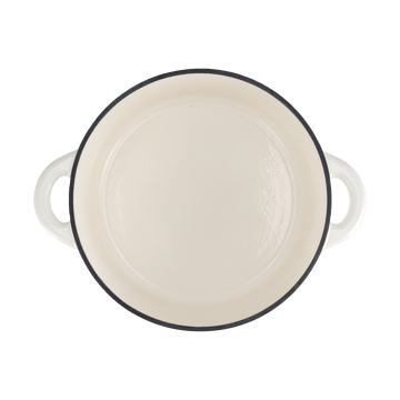 Nordwik gietijzeren pan rond 5 l - Creme - Nordwik