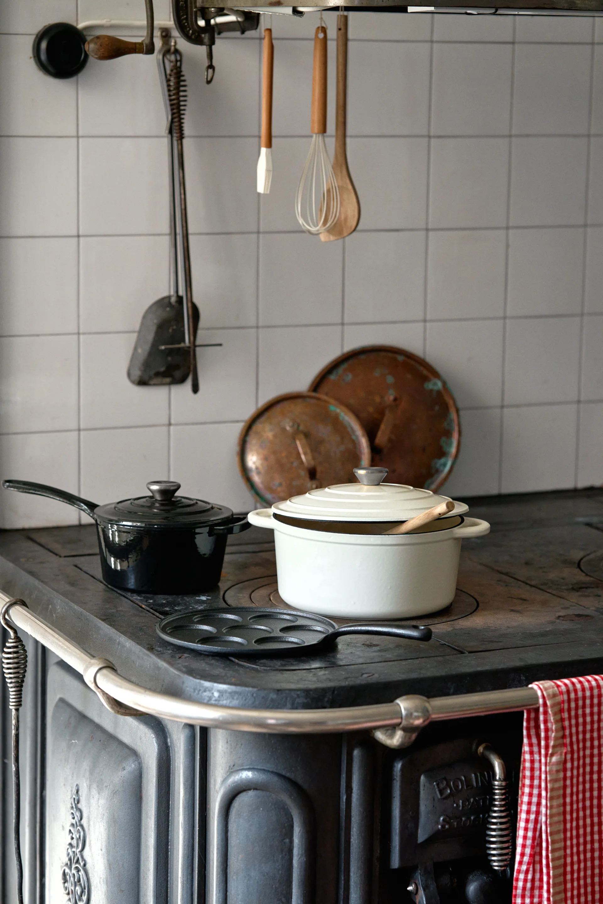 Nordwik gietijzeren pan rond 5 l, Creme Nordwik