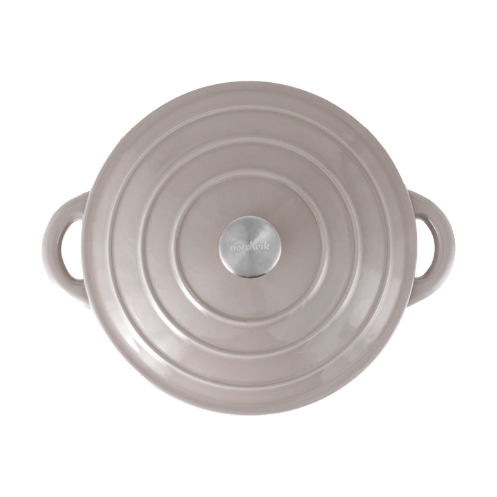 Nordwik gietijzeren pan rond 5 l, Taupe Nordwik