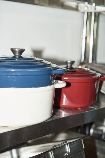 Nordwik gietijzeren pan rond 5 l - Wit-zilver - Nordwik