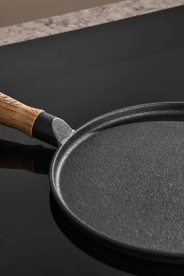 Nordwik gietijzeren pannenkoekenpan met houten handvat - 23 cm - Nordwik