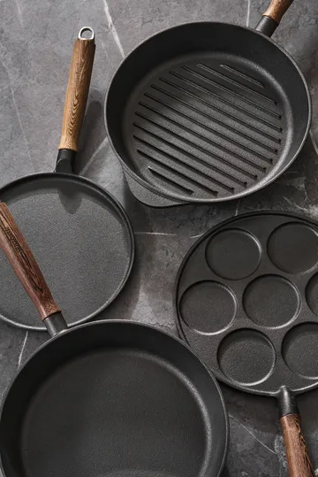 Nordwik gietijzeren pannenkoekenpan met houten handvat - 23 cm - Nordwik