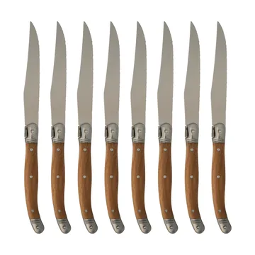 Nordwik grillmessen 8-pack - Roestvrij staal-hout - Nordwik