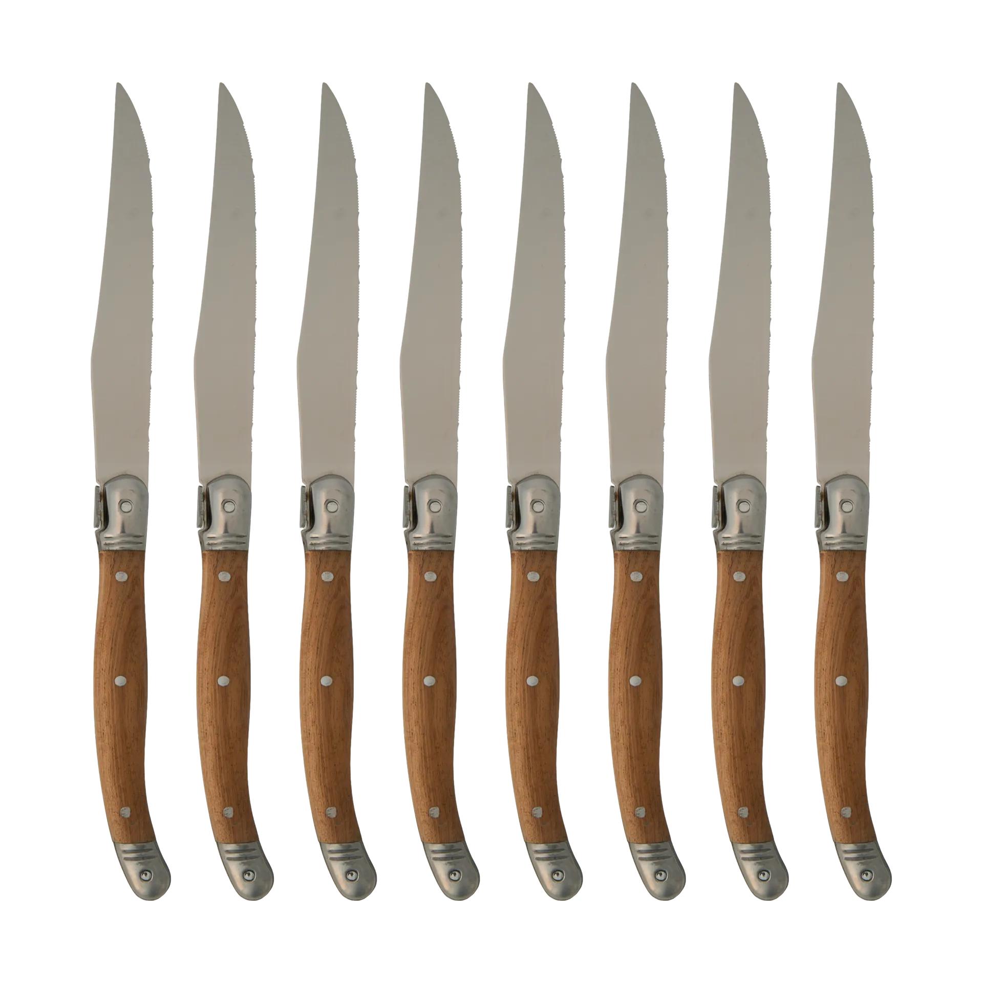 Nordwik grillmessen 8-pack, Roestvrij staal-hout Nordwik