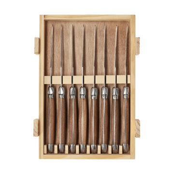 Nordwik grillmessen 8-pack - Roestvrij staal-hout - Nordwik