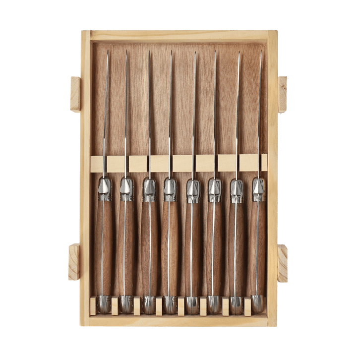 Nordwik grillmessen 8-pack, Roestvrij staal-hout Nordwik