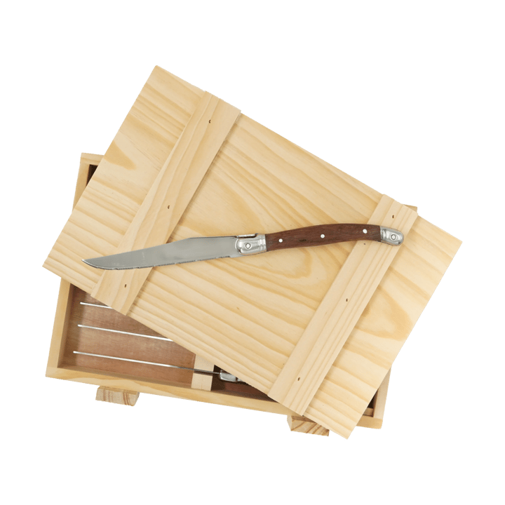 Nordwik grillmessen 8-pack, Roestvrij staal-hout Nordwik