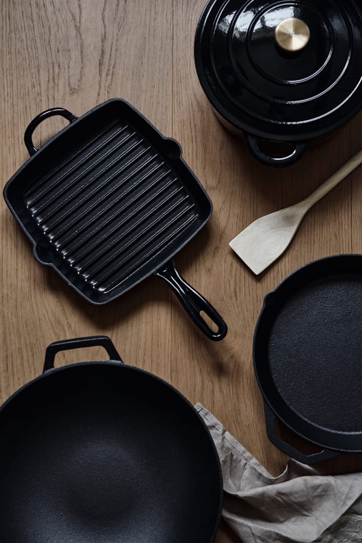 Nordwik grillpan 25x25 cm, Gietijzer-zwart Nordwik