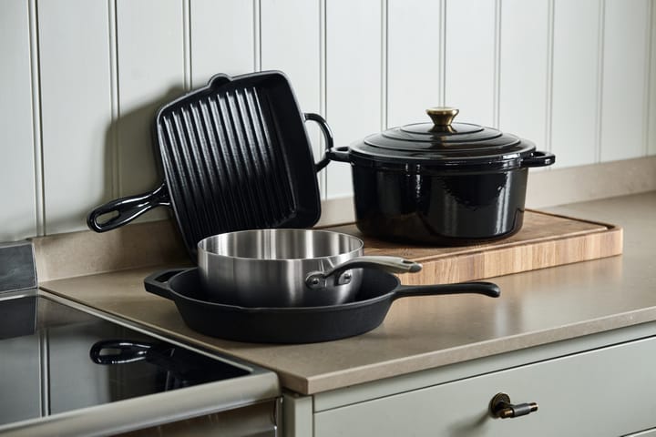 Nordwik grillpan 25x25 cm, Gietijzer-zwart Nordwik