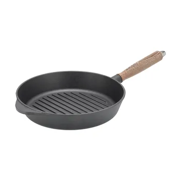 Nordwik grillpan gietijzer met houten handvat - 28 cm - Nordwik