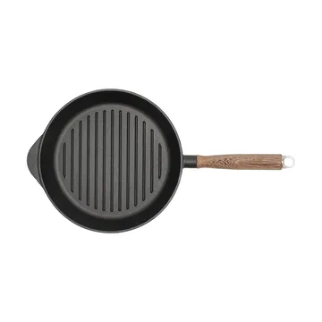 Nordwik grillpan gietijzer met houten handvat - 28 cm - Nordwik