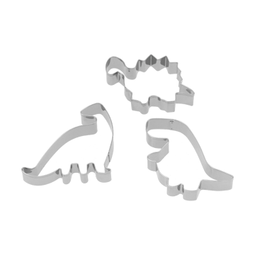 Nordwik peperkoekvorm dinosaurus 3-delig - Roestvrij staal - Nordwik