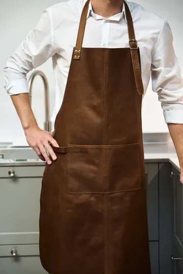 Nordwik schort leer - Bruin - Nordwik