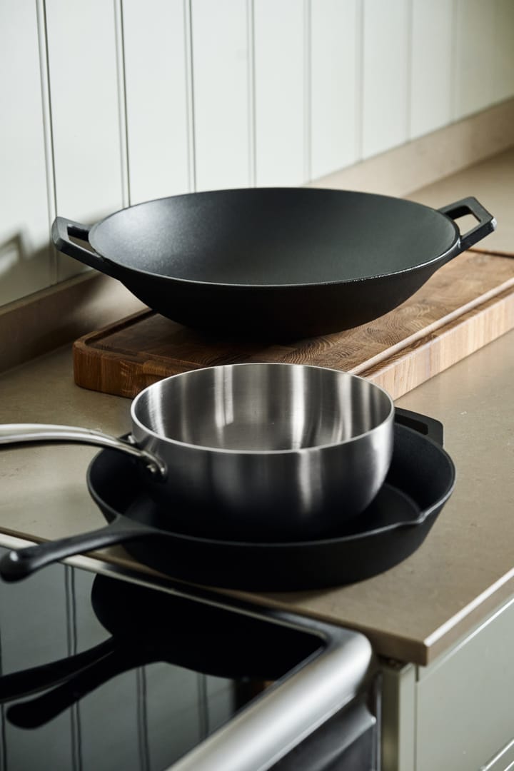 Nordwik wokpan Ø36 cm, Gietijzer-zwart Nordwik