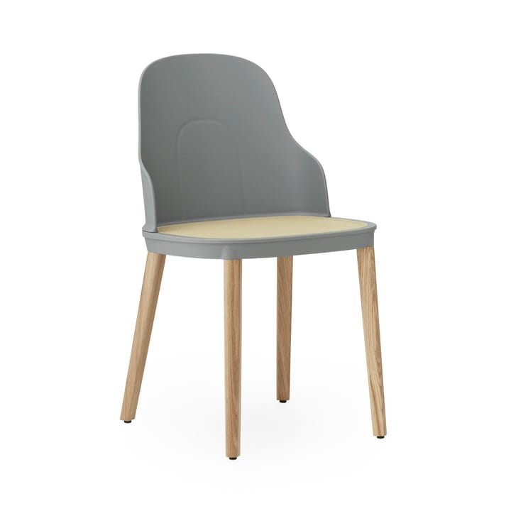 Allez molded wicker stoel - Grijs-eikenhout - Normann Copenhagen