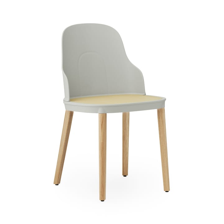 Allez molded wicker stoel - Warm Grey-eiken - Normann Copenhagen