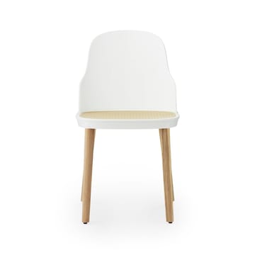 Allez molded wicker stoel - Wit-eikenhout - Normann Copenhagen