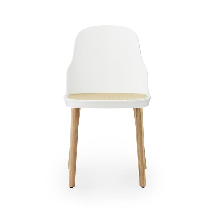 Allez molded wicker stoel - Wit-eikenhout - Normann Copenhagen