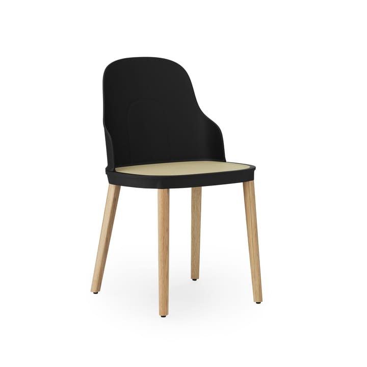 Allez molded wicker stoel - Zwart-eikenhout - Normann Copenhagen