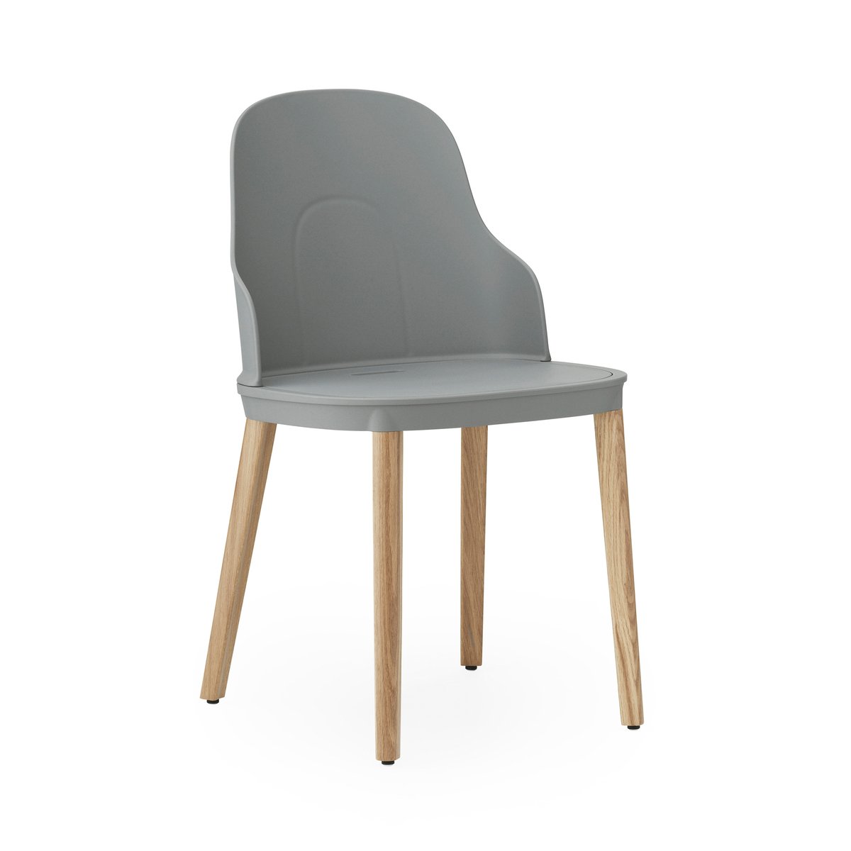 Normann Copenhagen Allez stoel met eikenhouten poten Grijs-eikenhout