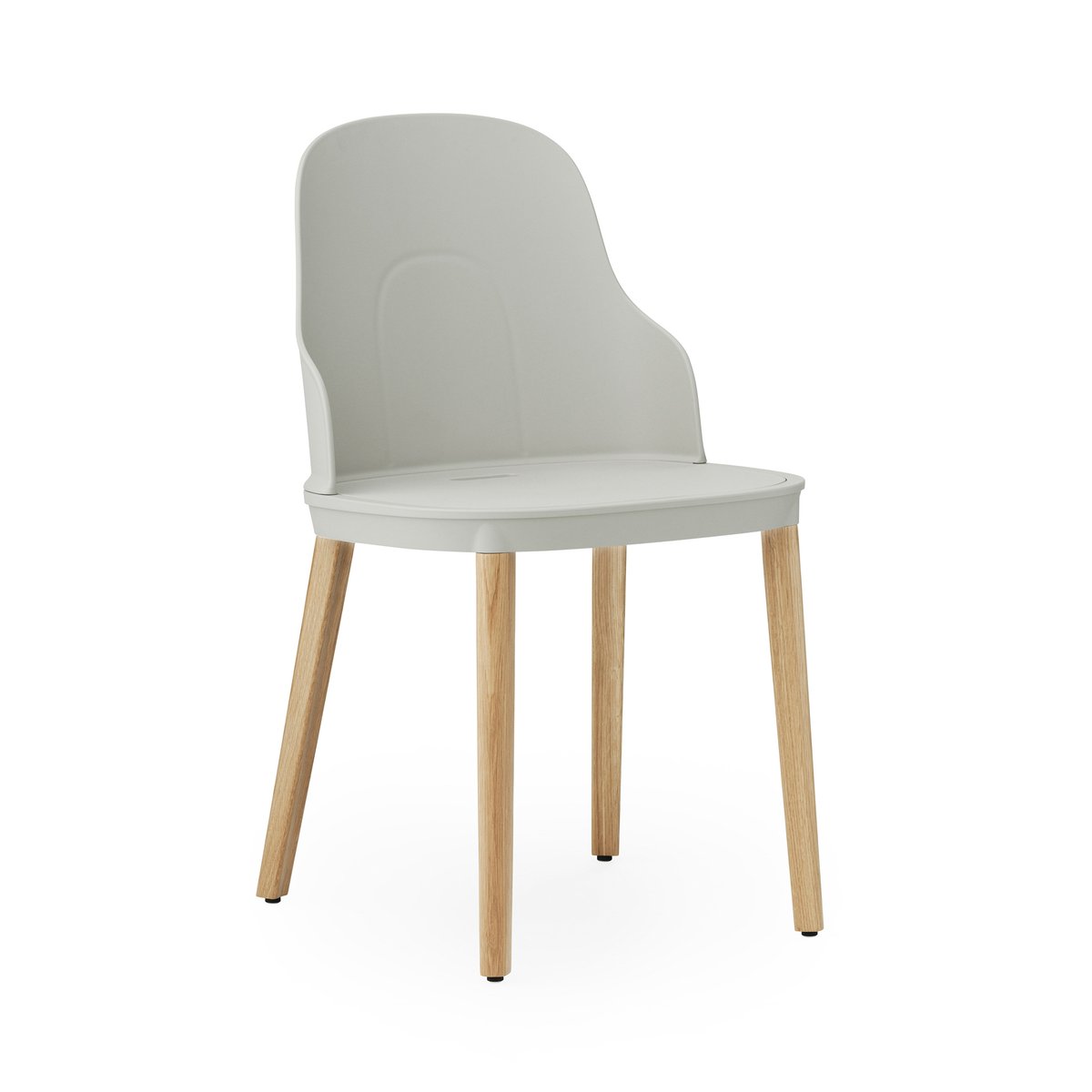 Normann Copenhagen Allez stoel met eikenhouten poten Warm Grey-eikenhout