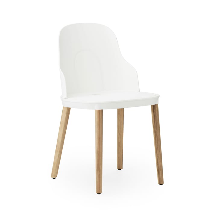 Allez stoel met eikenhouten poten - Wit-eikenhout - Normann Copenhagen