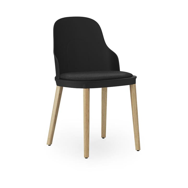 Allez stoel met kussen en eiken poten - Black - Normann Copenhagen