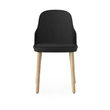 Allez stoel met kussen en eiken poten - Black - Normann Copenhagen