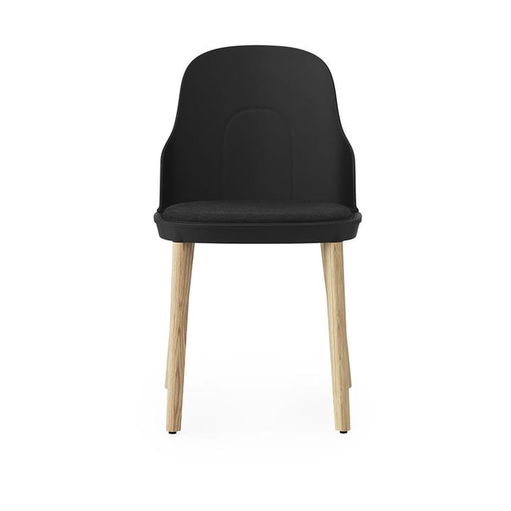 Allez stoel met kussen en eiken poten, Black Normann Copenhagen