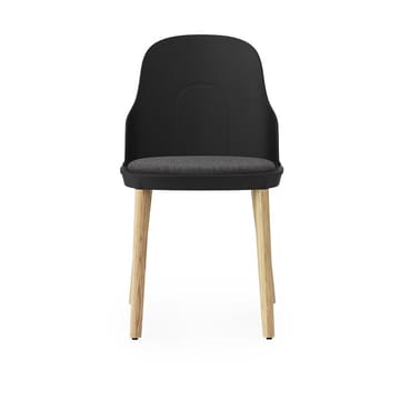 Allez stoel met kussen en eiken poten - Black - Normann Copenhagen