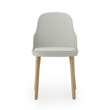 Allez stoel met kussen en eiken poten - Warm Grey - Normann Copenhagen