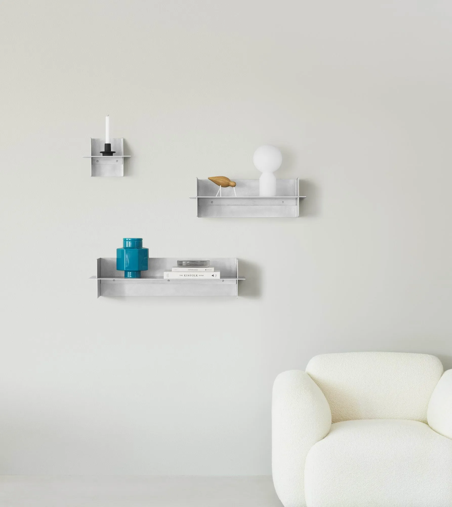 Alu Shelf plank 25 cm, Aluminium Normann Copenhagen