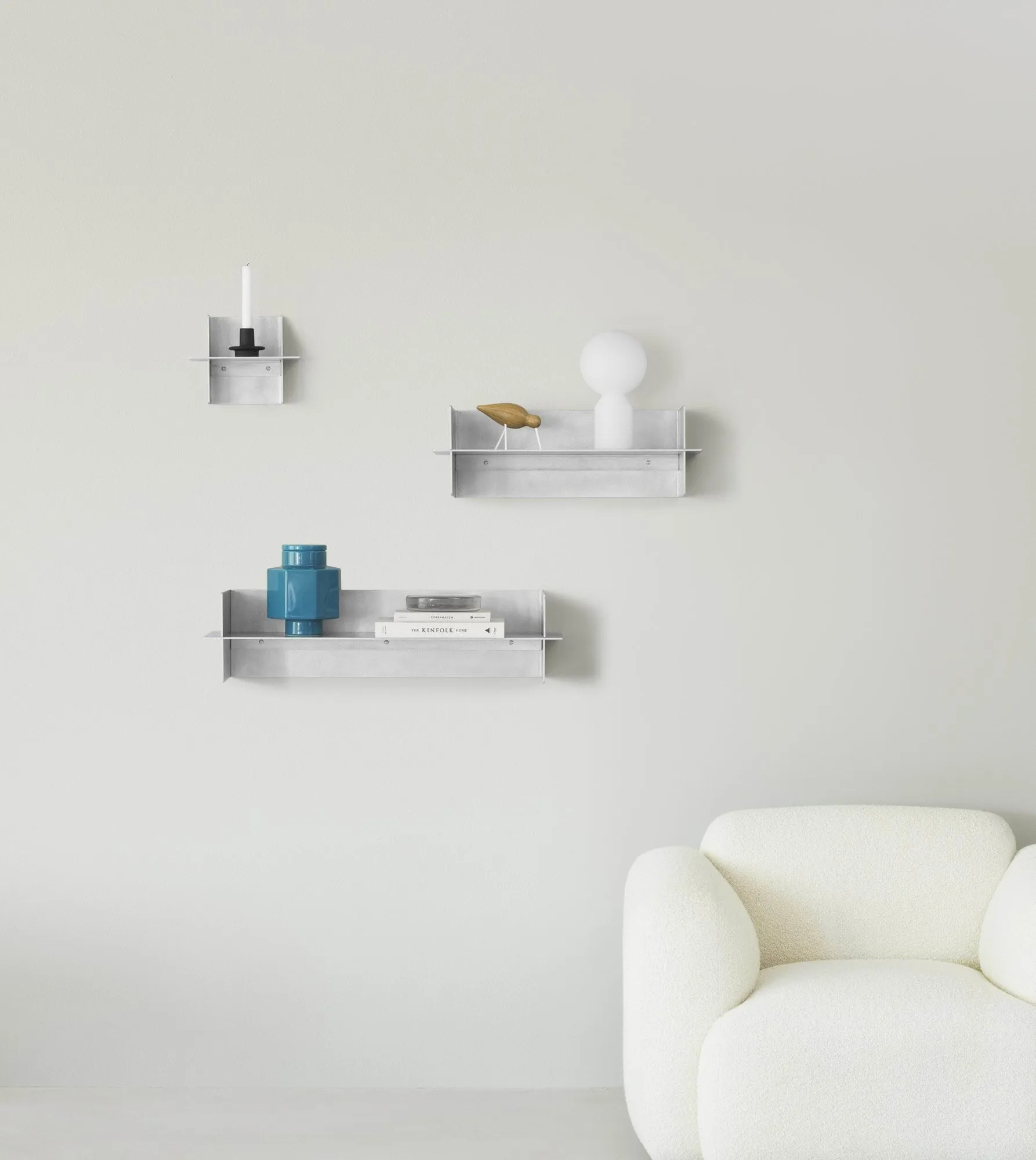 Alu Shelf plank 80 cm, Aluminium Normann Copenhagen