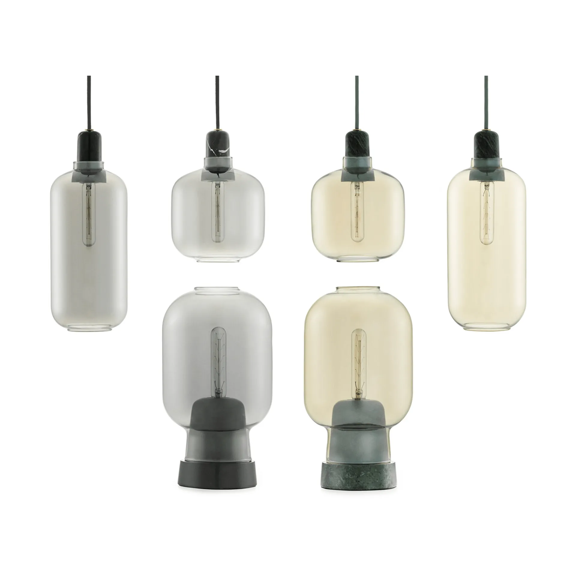 Amp lamp groot, grijs-zwart Normann Copenhagen