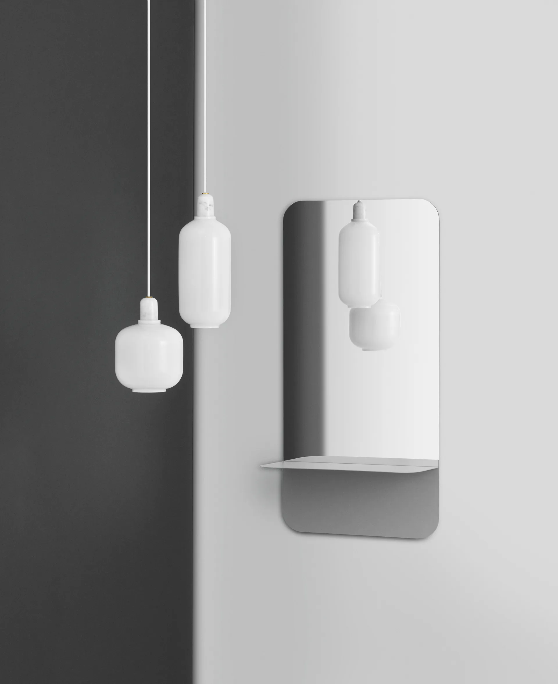 Amp lamp groot, Mat-wit Normann Copenhagen