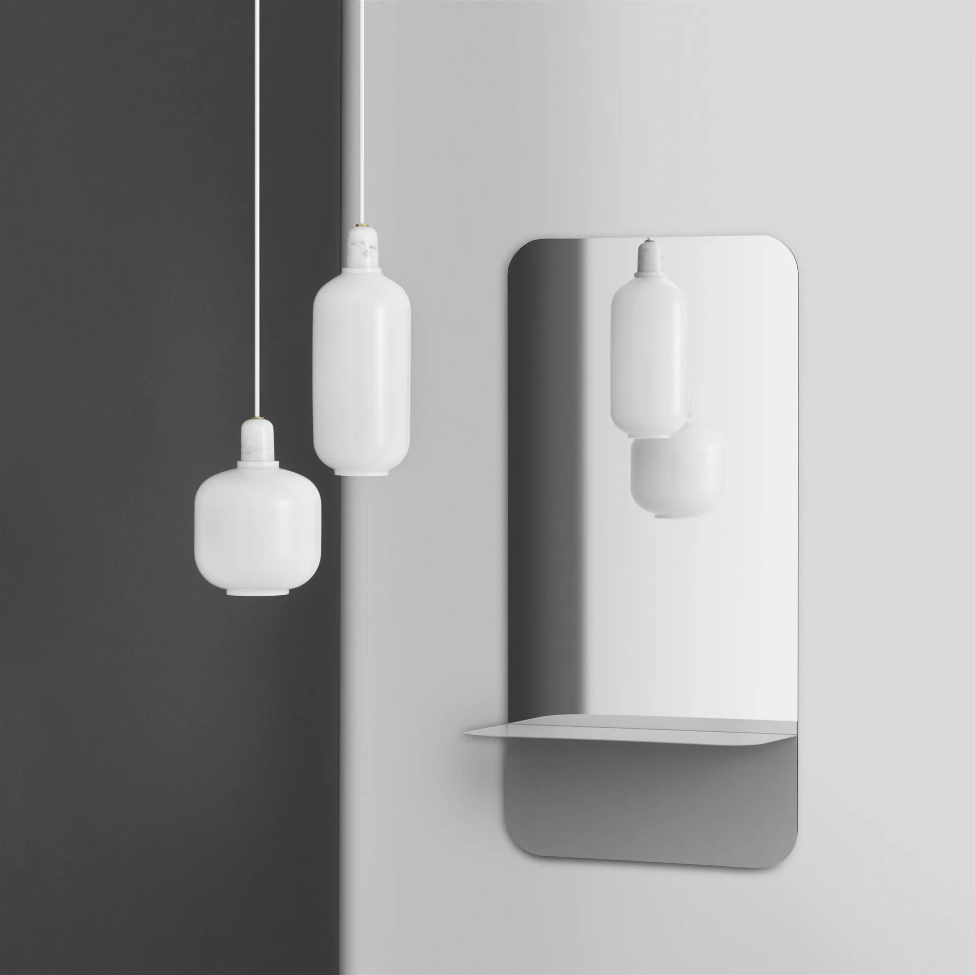 Amp lamp groot, wit Normann Copenhagen