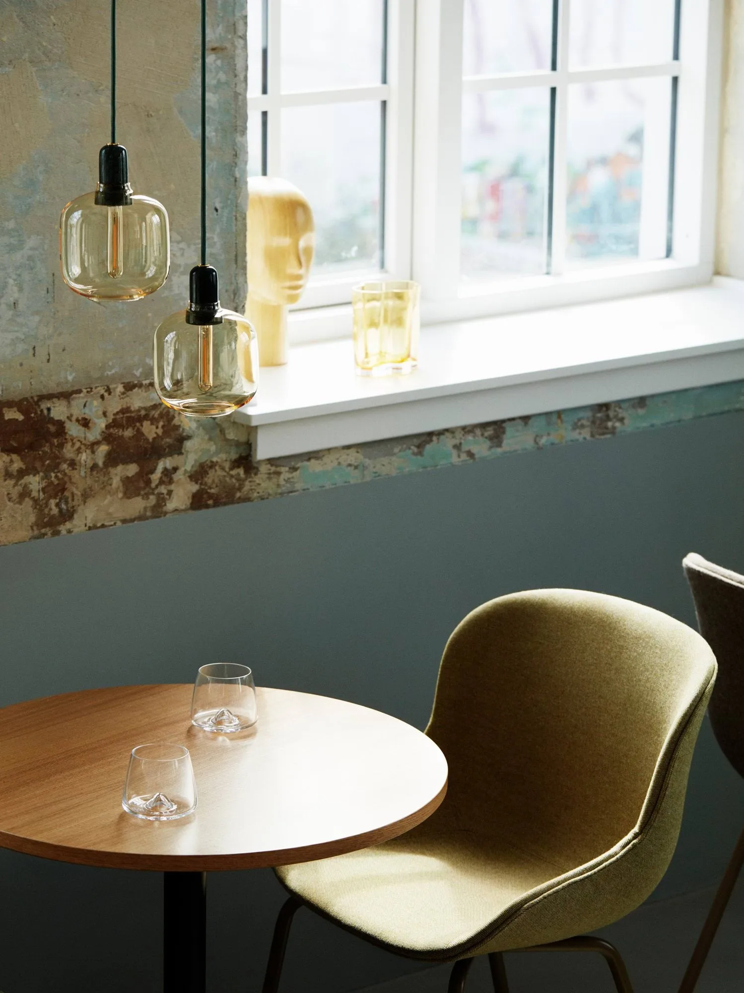 Amp lamp klein, goud-groen Normann Copenhagen