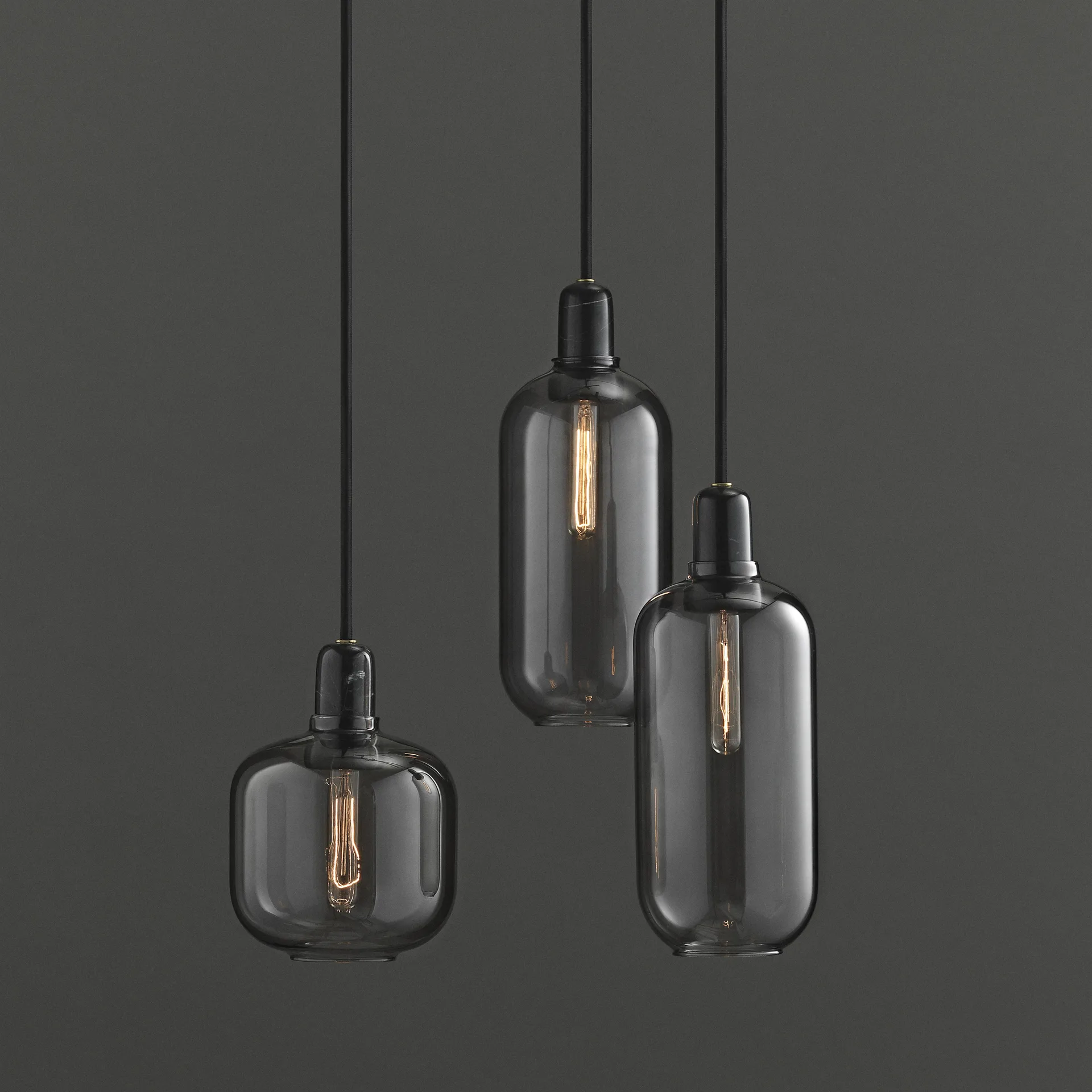 Amp lamp klein, grijs-zwart Normann Copenhagen