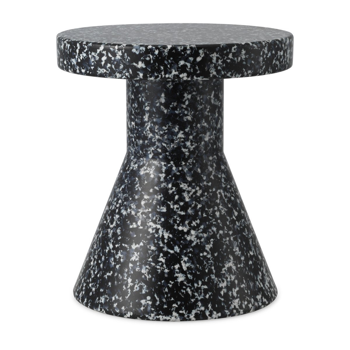 Normann Copenhagen Bit Cone kruk Zwart-wit