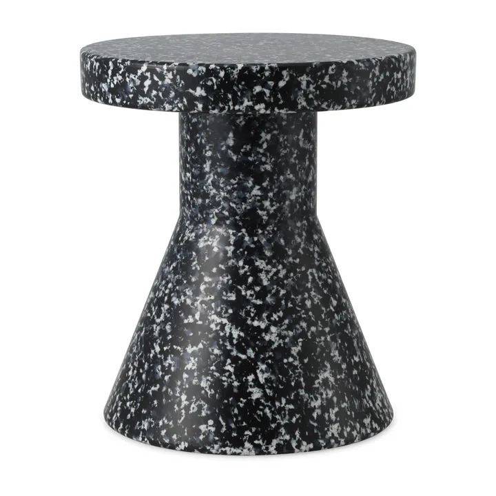 Bit Cone ronde kruk - Zwart-wit, Ø36x42 cm - Normann Copenhagen