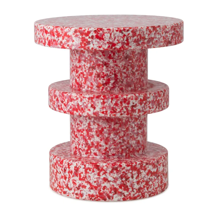 Bit Stack ronde kruk - Rood, Ø36x42 cm - Normann Copenhagen