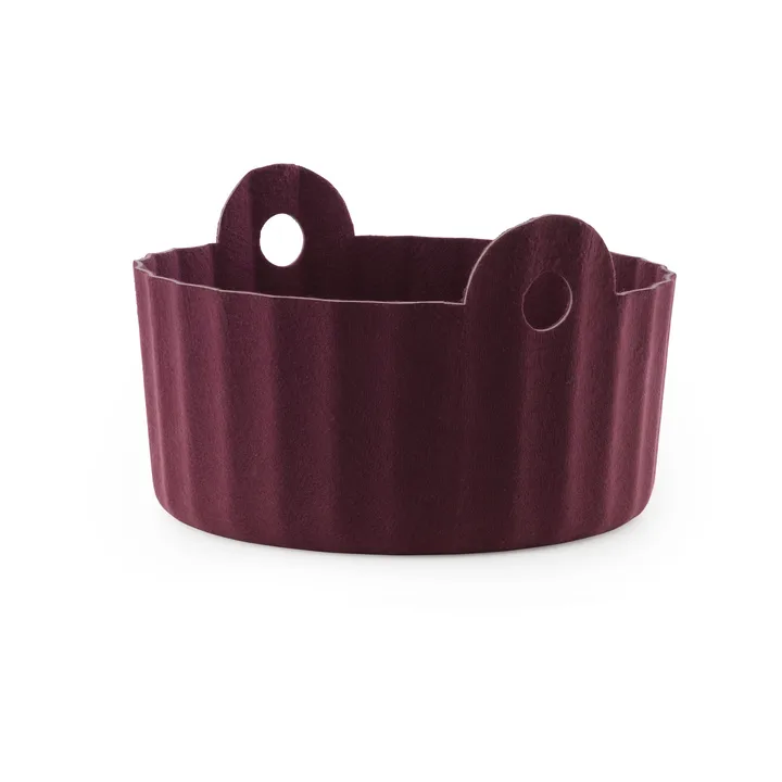 Colu Basket opbergmand Ø44 cm - Burgundy - Normann Copenhagen