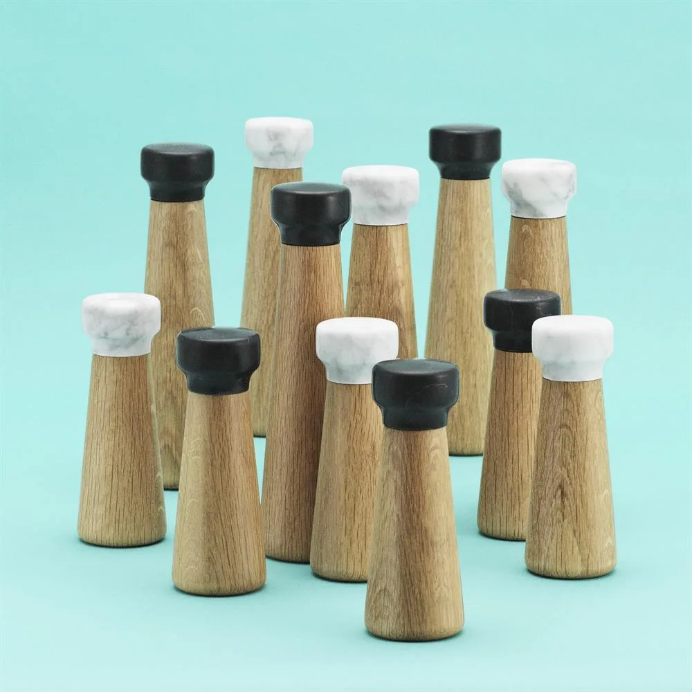 Craft zoutmolen eiken-wit-marmer, large Normann Copenhagen