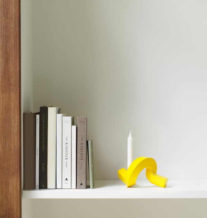 Crooked kandelaar 1, Yellow Normann Copenhagen