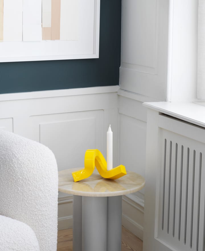 Crooked kandelaar 1, Yellow Normann Copenhagen