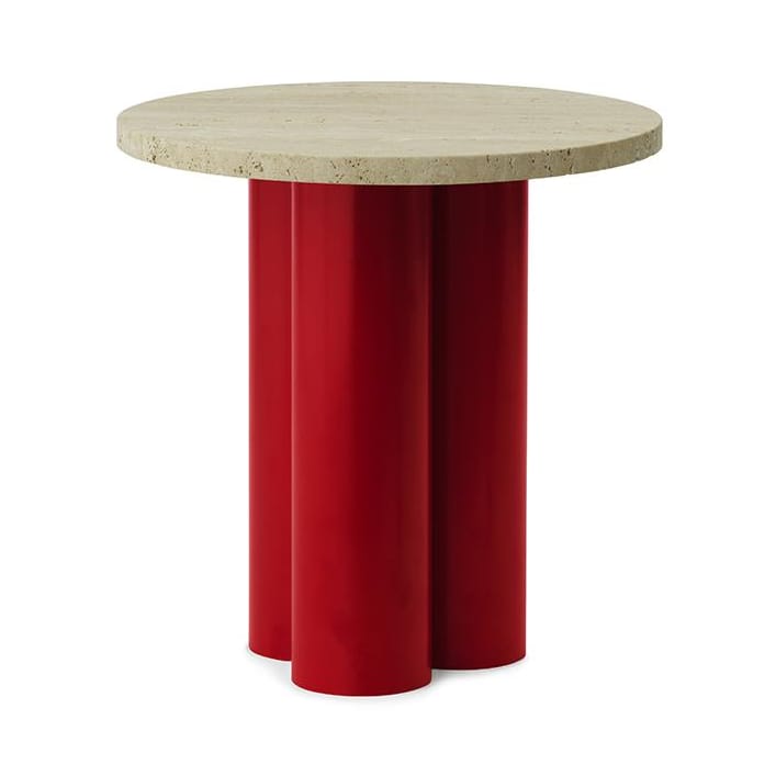 Dit bijzettafel Ø40 cm - Travertijn Licht-helder rood - Normann Copenhagen