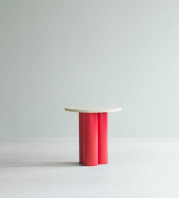 Dit bijzettafel Ø40 cm - Travertijn Licht-helder rood - Normann Copenhagen