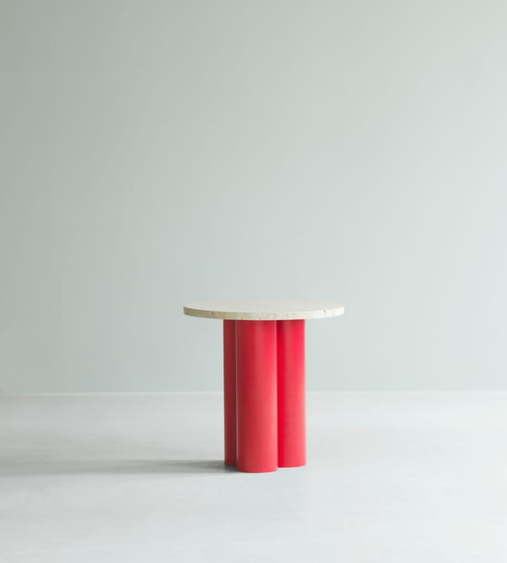 Dit bijzettafel Ø40 cm, Travertijn Licht-helder rood Normann Copenhagen
